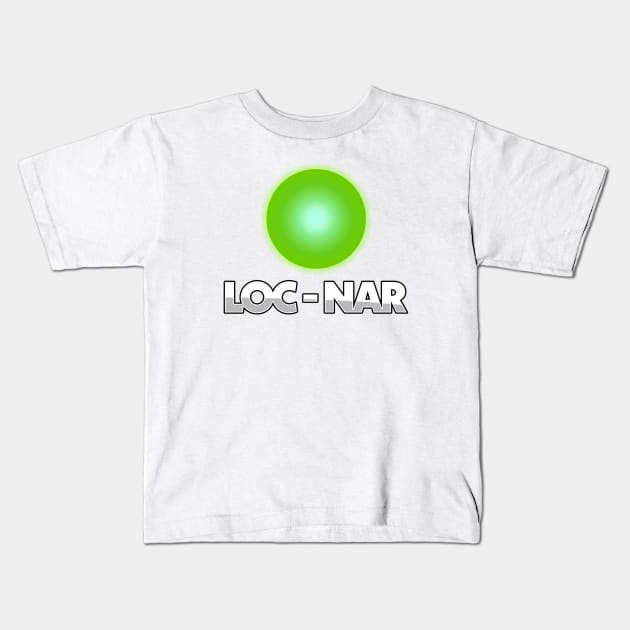 Loc Nar (Alt Print) Kids T-Shirt by Nerdology